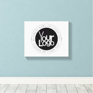 Toile Votre logo d'entreprise & Texte éditable moderne s