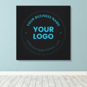 Toile Votre logo | Nom commercial et site Web modifiable (Insitu (Plancher de Bois))