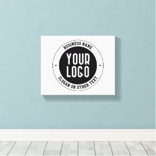 Toile Votre logo ou conception d'entreprise Texte édit