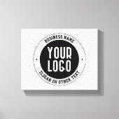 Toile Votre logo ou votre conception d'entreprise | Text (Recto)