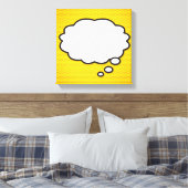 Toile Votre message bulle de réflexion Fun Pop rétro de (Insitu(Chambre))