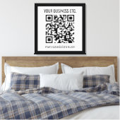 Toile Votre nom d'entreprise et code QR modifiable (Insitu(Chambre))