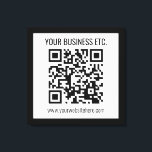 Toile Votre nom d'entreprise et votre code QR modifié<br><div class="desc">Ajoutez simplement l'URL de votre site Web pour créer instantanément un code QR numérisable.</div>