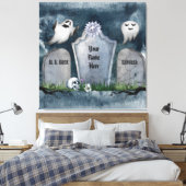 Toile Votre nom ici Halloween Déplaisant Éffrayant (Insitu(Chambre))