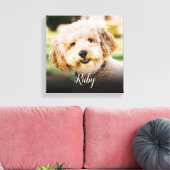 Toile Votre photo d'animal préférée (Insitu(Salon))