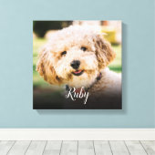 Toile Votre photo préférée pour animal de compagnie (Insitu (Plancher de Bois))