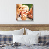 Toile Votre Photo Script Pour Toujours (Insitu(Chambre))