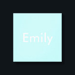 Toile Votre propre nom ou mot | Ciel bleu doux<br><div class="desc">Votre nom ou mot personnalisé.</div>