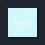 Toile Votre propre nom ou mot | Ciel bleu doux<br><div class="desc">Votre nom ou mot personnalisé.</div>