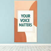 Toile Votre voix compte 3 (Insitu (Plancher de Bois))