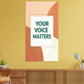 Toile Votre voix compte 3 (Insitu(Salon))