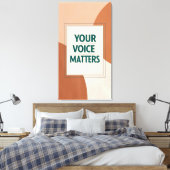 Toile Votre voix compte 3 (Insitu(Chambre))