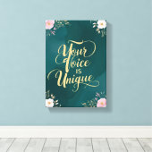 Toile Votre voix est unique (Insitu (Plancher de Bois))