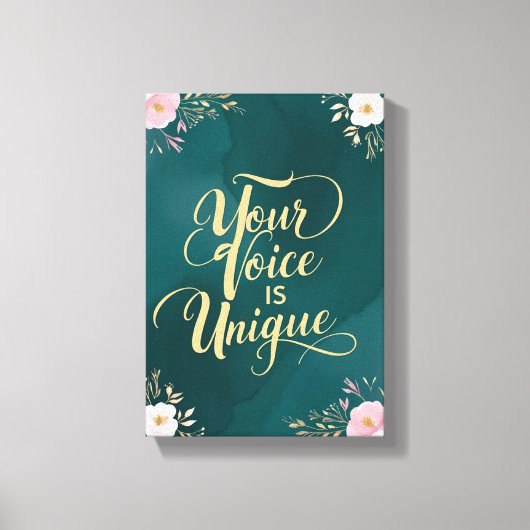 Toile Votre voix est unique (Recto)