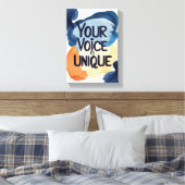 Toile Votre voix est unique (Insitu(Chambre))