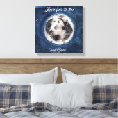 Toile Vous Aimez À La Lune Et À L'Arrière (Insitu(Chambre))