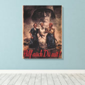 Toile Vous aussi, vous devez aider !_Poster de la Propag (Insitu (Plancher de Bois))