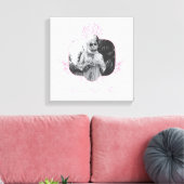 Toile Vous avez ceci - Le Lotus Blanc (Insitu(Salon))