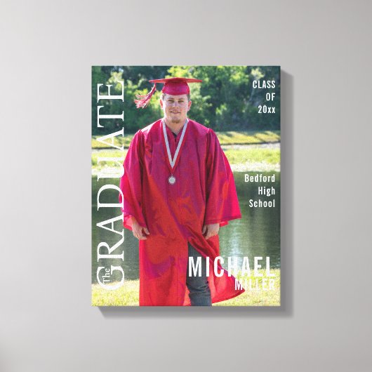 Toile Vous avez fait la couverture de la revue Graduate (Recto)