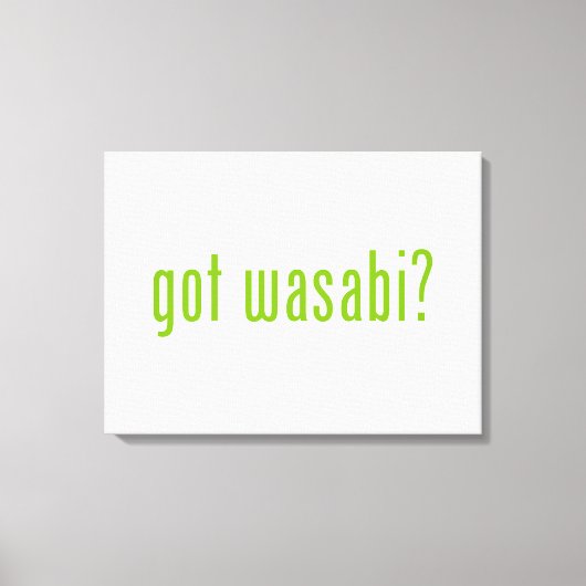 Toile vous avez wasabi ? (Recto)