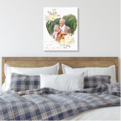 Toile Vous et moi ensemble Forme de coeur Cadre photo Or (Insitu(Chambre))