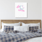 Toile Vous êtes adoré Bébé mignon fille Eléphant Personn (Insitu(Chambre))