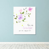 Toile Vous êtes belle comme vous êtes (Insitu (Plancher de Bois))