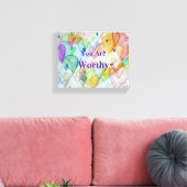 Toile Vous Êtes Des Coeurs Dignes Enveloppé Canvas Wall  (Insitu(Salon))
