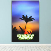 Toile Vous êtes hors de la comparaison, Nouvel An, Metal (Insitu (Plancher de Bois))