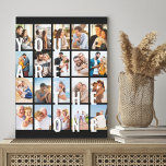 Toile Vous êtes le Collage photo One Romantic 20<br><div class="desc">Un cadeau de toile photo romantique pour votre partenaire - parfait pour un cadeau d'anniversaire mariage, fiançailles, accessoires de proposition etc. Le design comporte une impression surdimensionnée qui dit "Vous êtes celui", affichée comme une superposition sur vos images. Le modèle photo est configuré pour ajouter 20 de vos photos préférées,...</div>