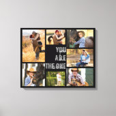 Toile Vous êtes le One 7 Photo Collage Black (Recto)