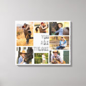 Toile Vous êtes le One 7 Photo Collage Gris Marbre (Recto)