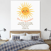 Toile Vous êtes mes paroles de soleil (Insitu(Chambre))