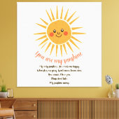 Toile Vous êtes mes paroles de soleil (Insitu(Salon))