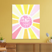 Toile Vous êtes mon cadeau de gouache ensoleillé pour bé (Insitu(Salon))