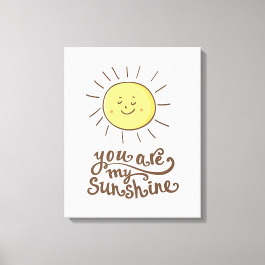 Toile Vous Êtes Mon Soleil (Recto)