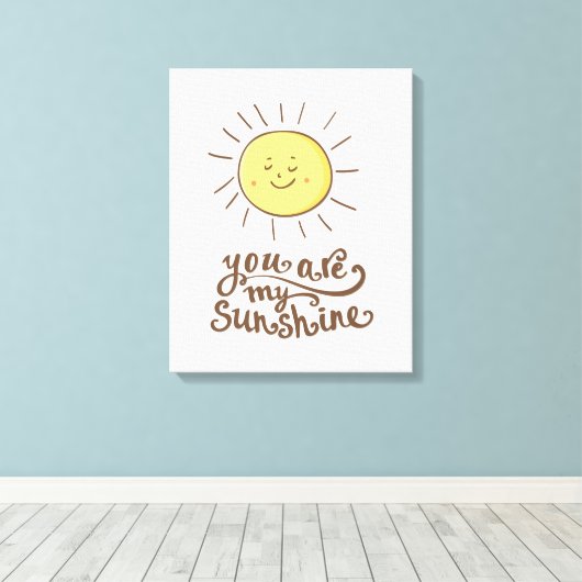 Toile Vous Êtes Mon Soleil (Insitu (Plancher de Bois))