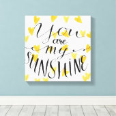 Toile Vous Êtes Mon Soleil (Insitu (Plancher de Bois))