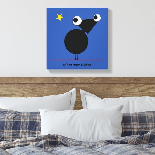 Toile Vous êtes My Rainbow in the Sky par Michele Moses (Insitu(Chambre))