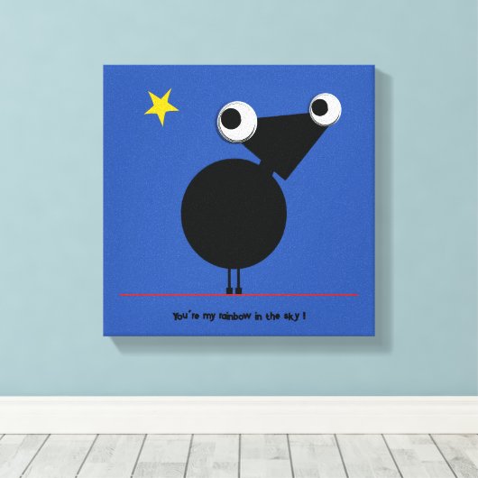 Toile Vous êtes My Rainbow in the Sky par Michele Moses (Insitu (Plancher de Bois))