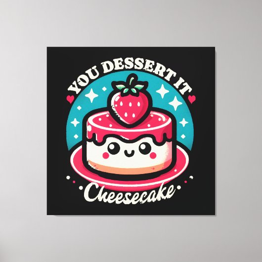 Toile Vous Le Dessert - Cheesecake Kawaii (Recto)
