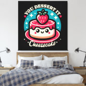Toile Vous Le Dessert - Cheesecake Kawaii (Insitu(Chambre))