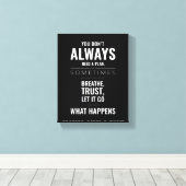 Toile Vous n'avez pas toujours besoin d'un plan Motivati (Insitu (Plancher de Bois))