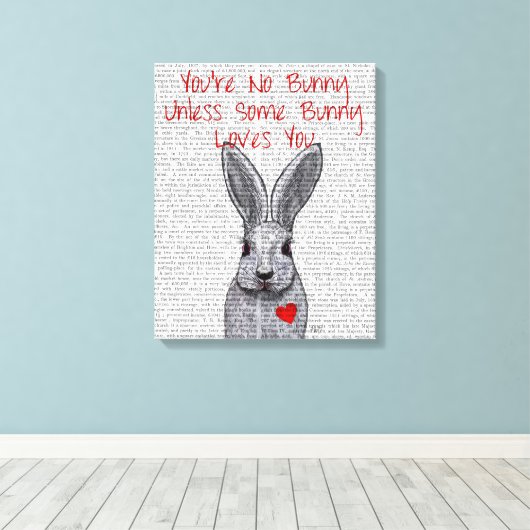 Toile Vous n'êtes pas Lapin (Insitu (Plancher de Bois))