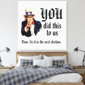 Toile VOUS Nous avez fait ça (Insitu(Chambre))