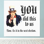 Toile VOUS Nous avez fait ça (Insitu (Plancher de Bois))