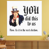 Toile VOUS Nous avez fait ça (Insitu(Salon))