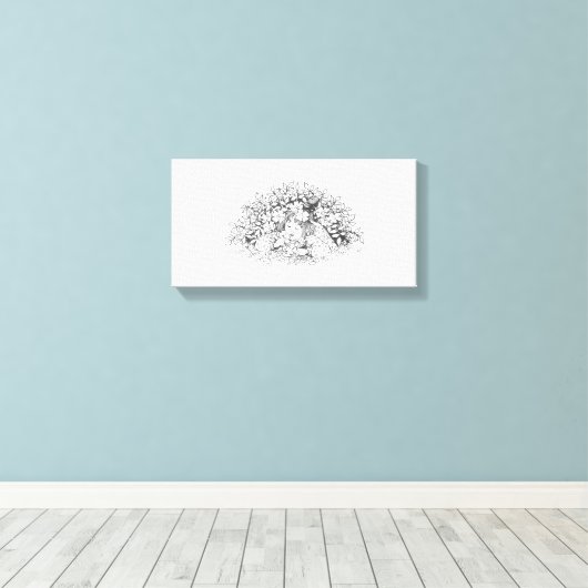 Toile Vous Pensez - Image Vintage (Insitu (Plancher de Bois))