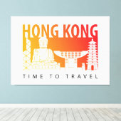 Toile Voyage à Hong Kong (Insitu (Plancher de Bois))