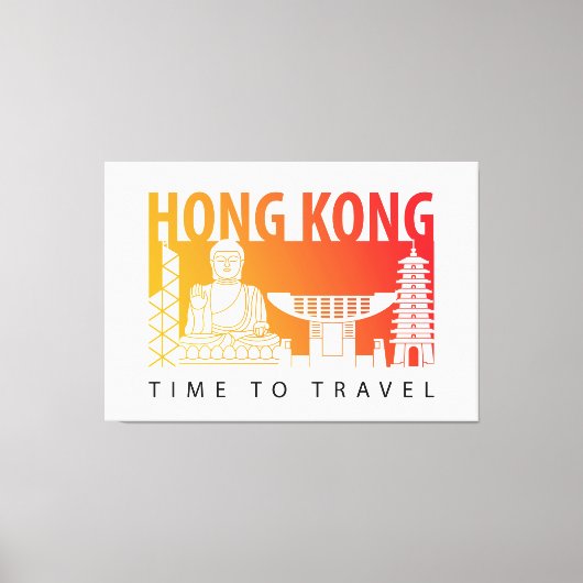 Toile Voyage à Hong Kong (Recto)